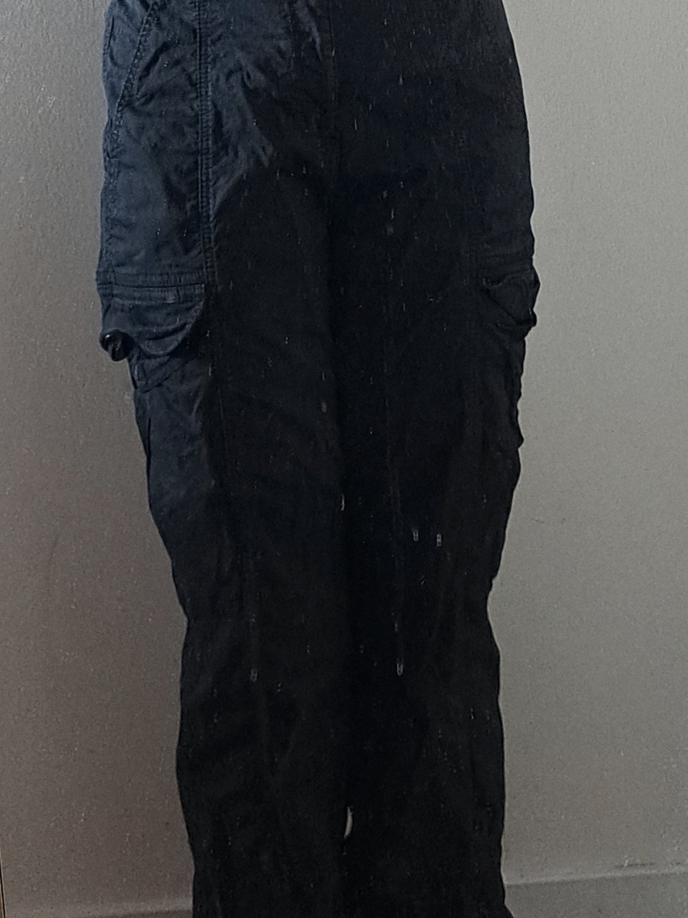 Garage Cuffed Black Cargos (Discontinued)